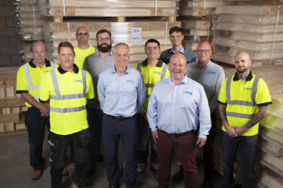 A photo of the SIPs@Clays team at our industrial unit in Skipton, Yorkshire